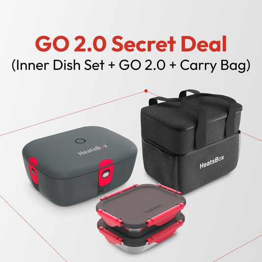 GO 2.0 Fiambrera inteligente auto-calentable: Paquete “Todo lo que necesitas”, oferta por tiempo limitado