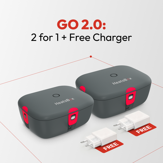 GO 2.0 Fiambrera inteligente auto-calentable: 2x1 por tiempo limitado