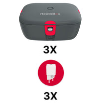 3x HeatsBox GO 2.0 + Free Fast Charger
